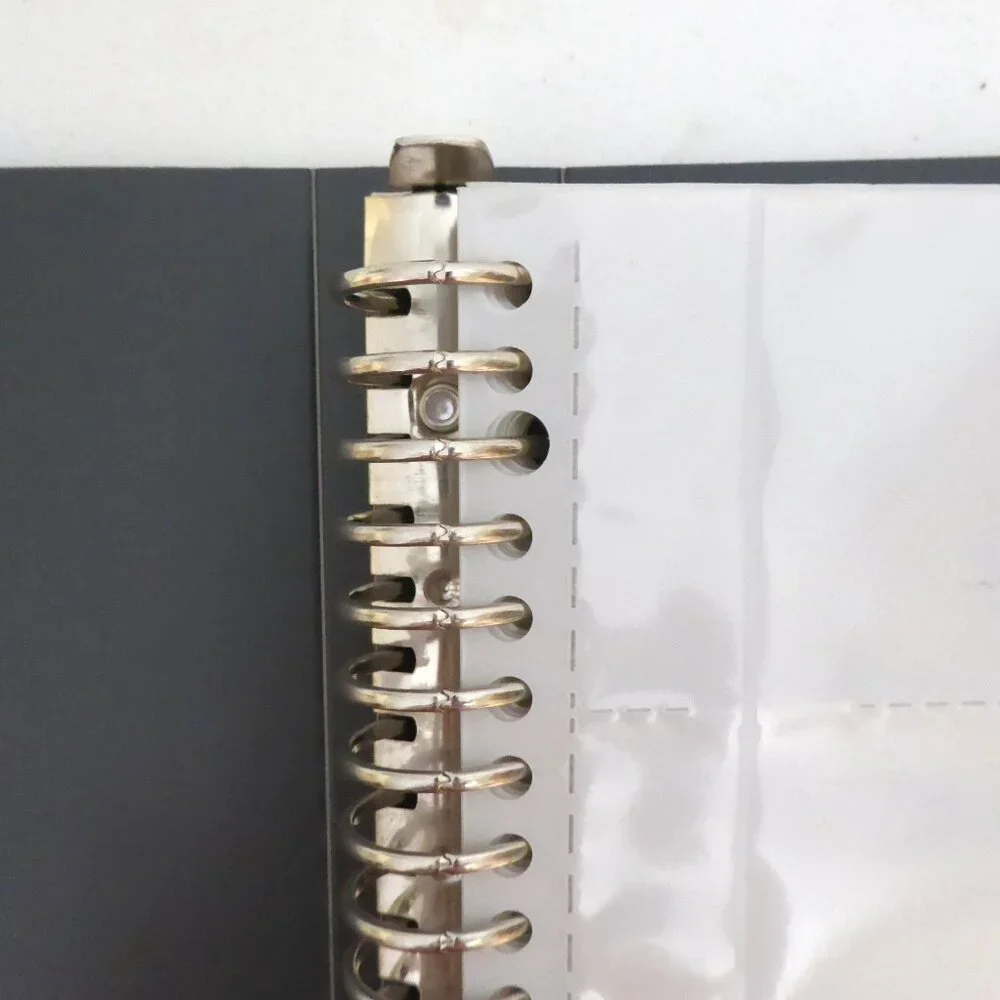 NEW 500 BUSINESS CARD RINGED BINDER CARD HOLDER SLEEVES & TABS JAPAN